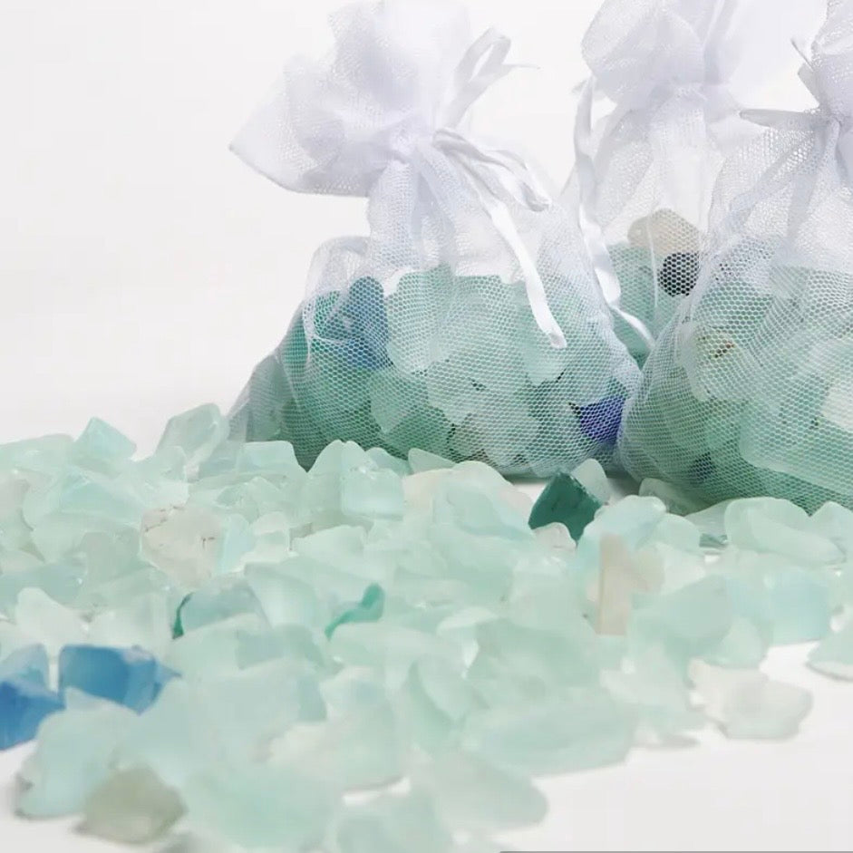 Sea Glass In Mesh Bag