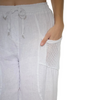 Linen Pants With Fishnet Pockets