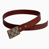Upcycled LV or Gucci Leather Belt with Removable Buckle