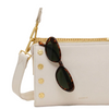 Hammitt Montana Raffia Calla Lily White Shoulder/Crossbody Purse