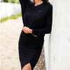 Live Aloha Black Knot Skirt