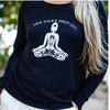 Live Aloha Let That Shit Go Embroidered Top