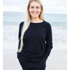 Live Aloha Soft Simple Wave Crew Sweater
