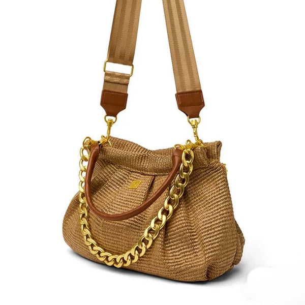 Think Royln Dynasty Sand Dune Raffia Bag