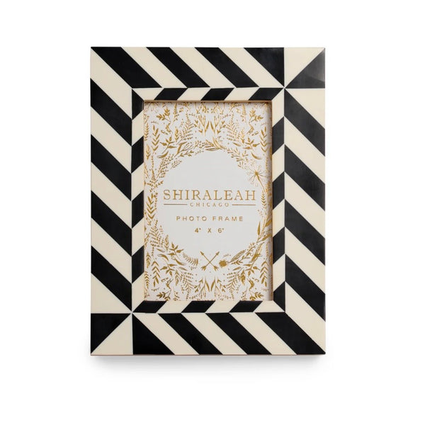 Shiraleah Roma 4" x 6" Diagonal Stripe Picture Frame