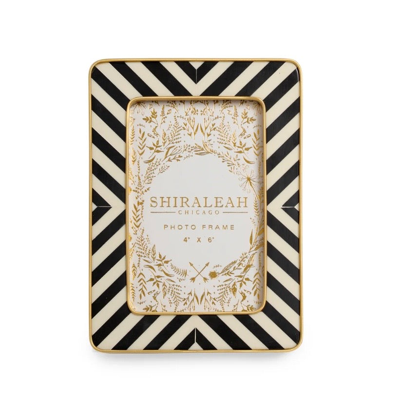 Shiraleah  Roma 4" x 6” Brass Encased Frame