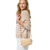 Gina Raffia Crossbody Bag