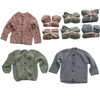 Cotton Knit Baby Cardigans In Three Colors