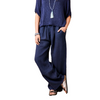 Suzy D Drawstring Linen Palazzo Pants
