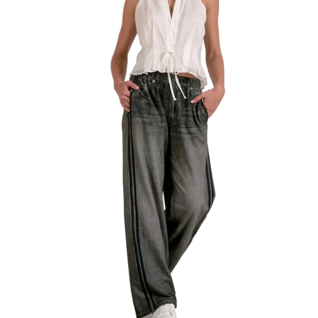 Charcoal Elan Jean Track Sweatpants