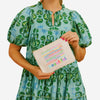 Life Is Amazing Colorblock Pouch