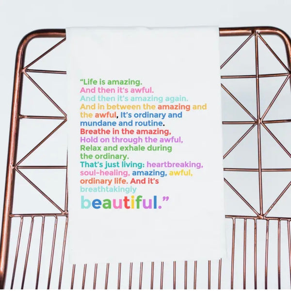 Best Mom Ever and Life Is Amazing Towels