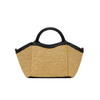 Hammitt Paul Mini-Noir Smooth Raffia Bag