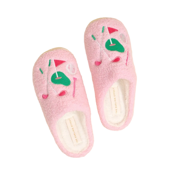Cute Fuzzy Golf Slippers