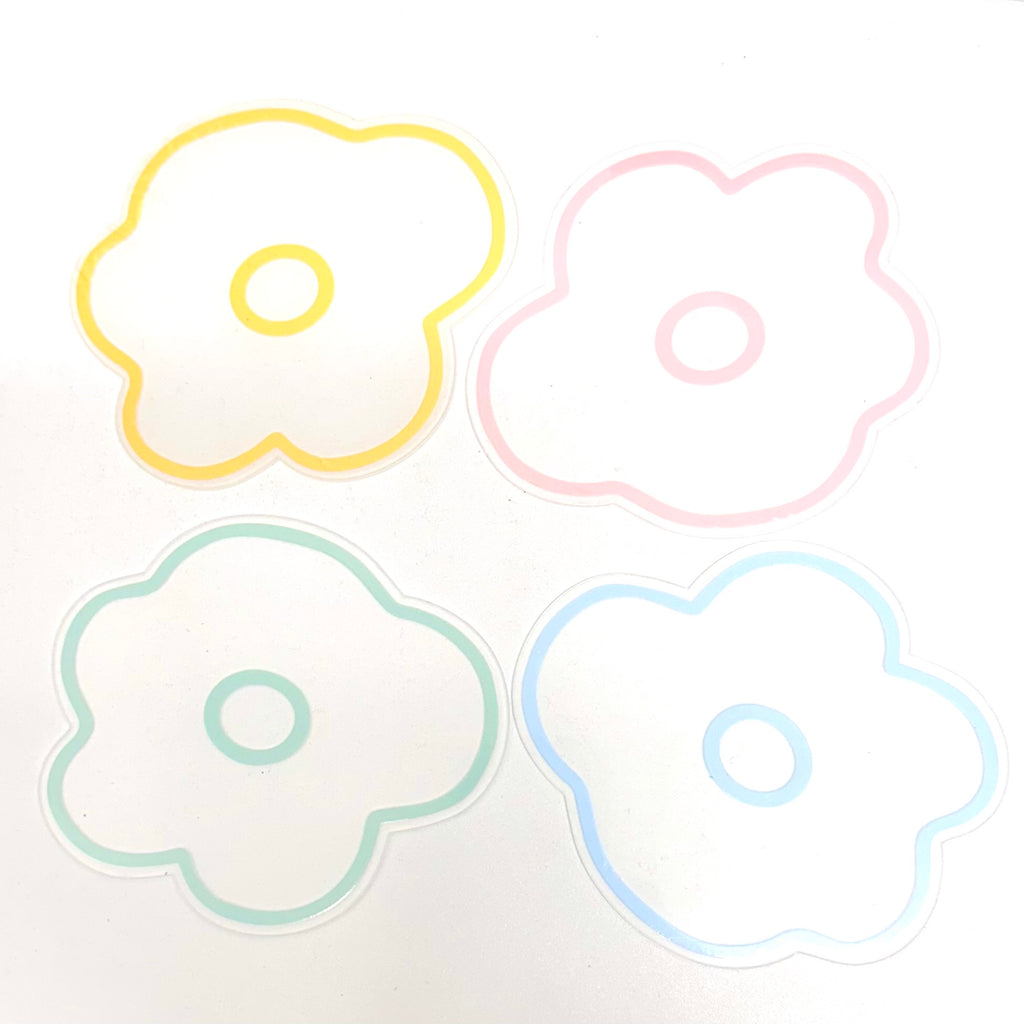 Acrylic Flower Coaster Set