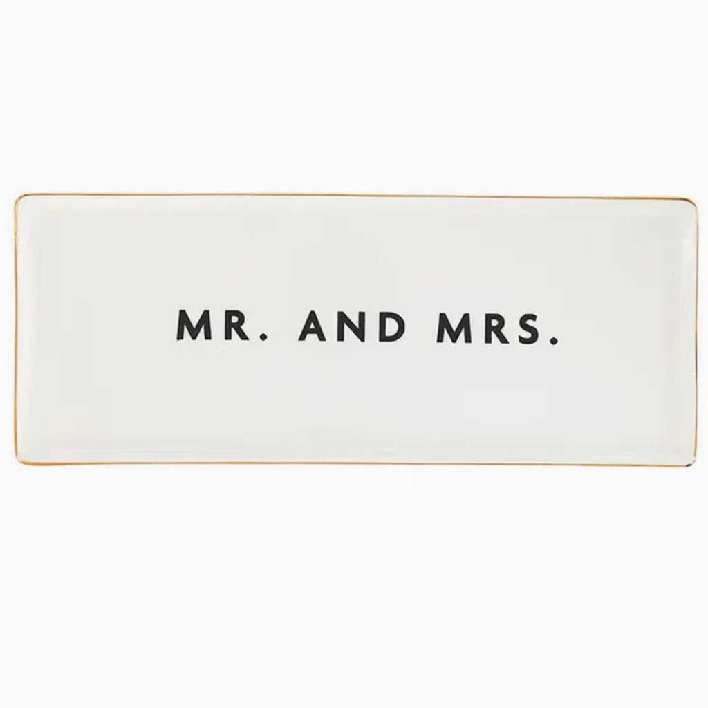 Ceramic Mr And Mrs Tray