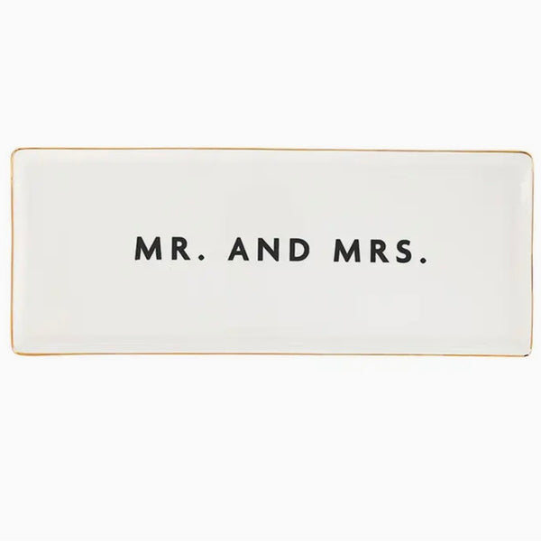 Ceramic Mr And Mrs Tray