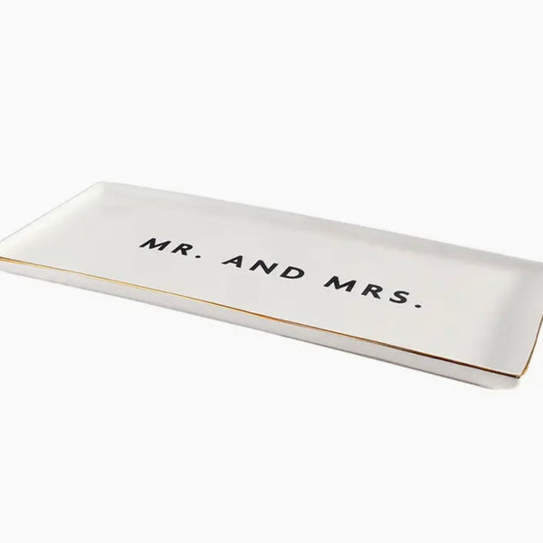 Ceramic Mr And Mrs Tray