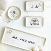 Ceramic Mr And Mrs Tray