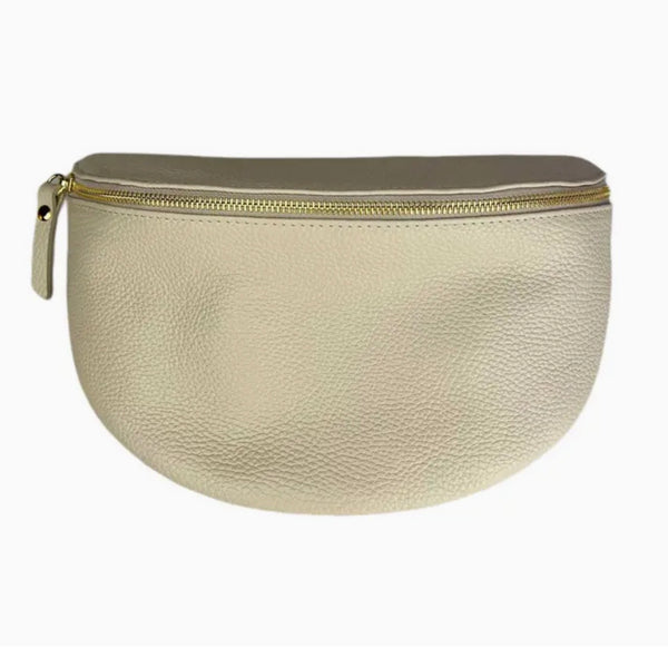 Pebbled Italian Leather Sling Bag