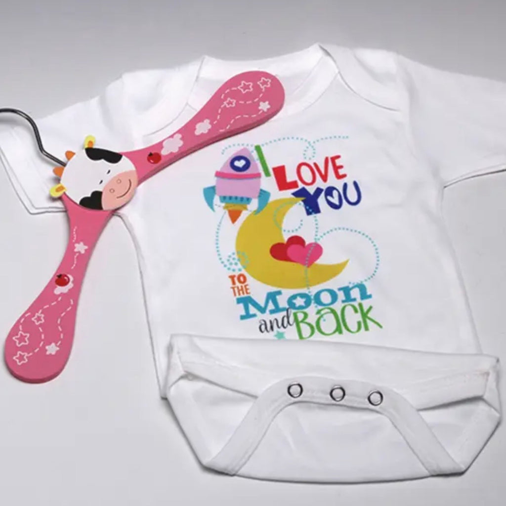 To The Moon And Back Baby Onesie