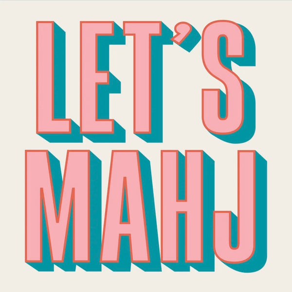 Let’s Mahj Cocktail Napkins And Guest Towels