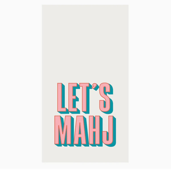 Let’s Mahj Cocktail Napkins And Guest Towels