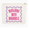 Mahjong Zipper Canvas Card Pouches