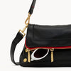 Hammitt Beverly Medium In Black With Red Zip