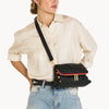 Hammitt Beverly Medium In Black With Red Zip