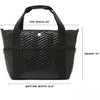 Think Royln Jetset Wingman Black Patent Moto Bag