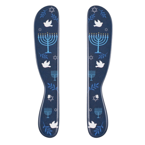 Hanukkah Melamine Cheese Spreader