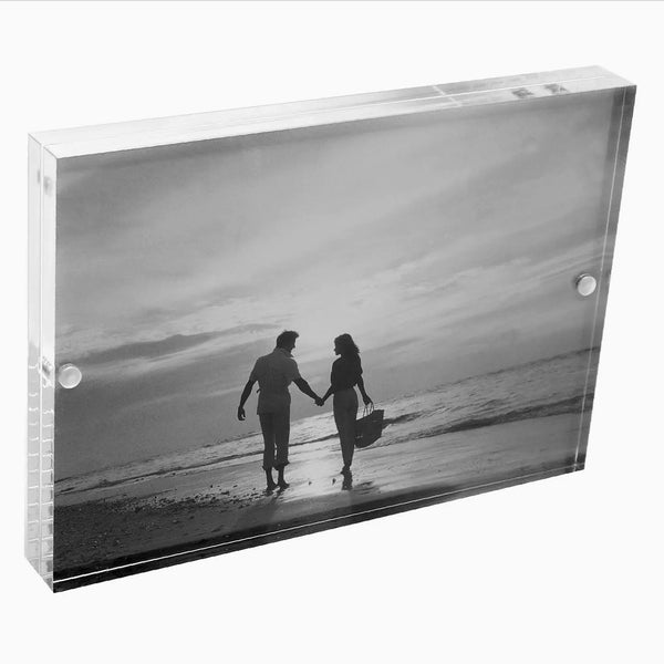 5 x 7” Magnetic Acrylic Block Picture Frame
