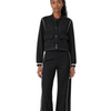 Elan Contrast Black Bomber Jacket