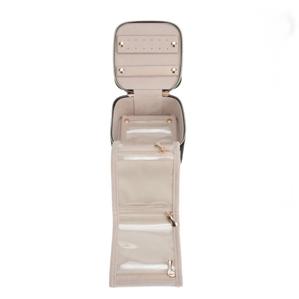 Leah Quilted Travel Jewelry Case
