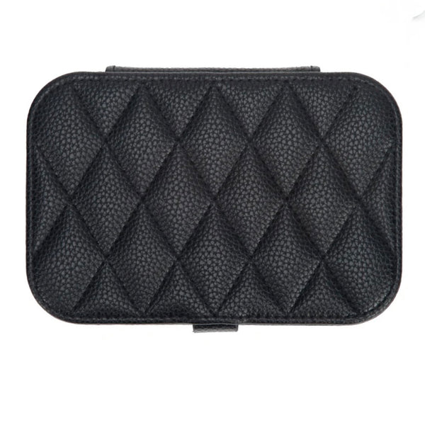 Leah Quilted Travel Jewelry Organizer