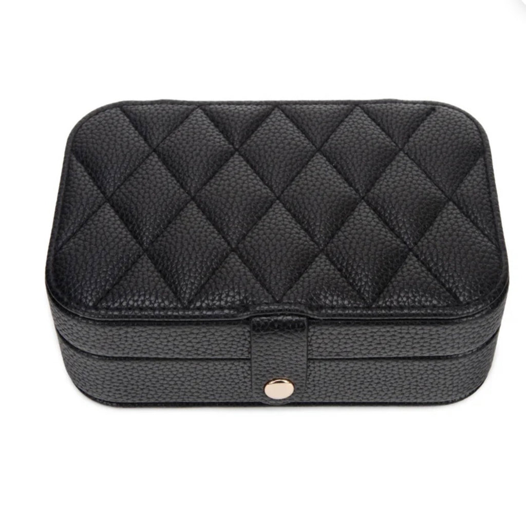 Leah Quilted Travel Jewelry Organizer