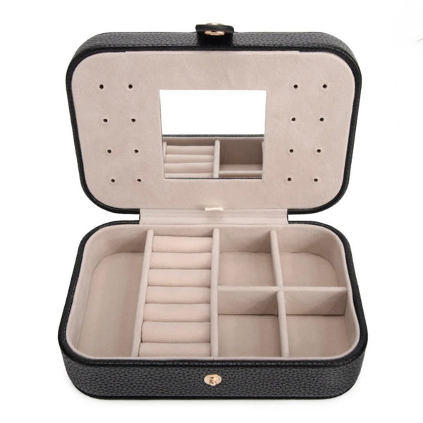 Leah Quilted Travel Jewelry Organizer
