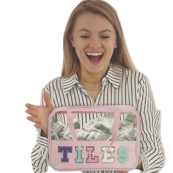 Tile And Mahj Zippered Case