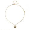 White Topaz Sun/Moon April Birthstone Necklace