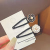 Black Or White Flower Hairpins