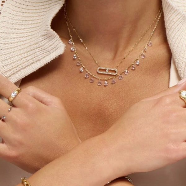 CZ Open Bar Necklace