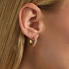 Pretty Gold CZ Hoop