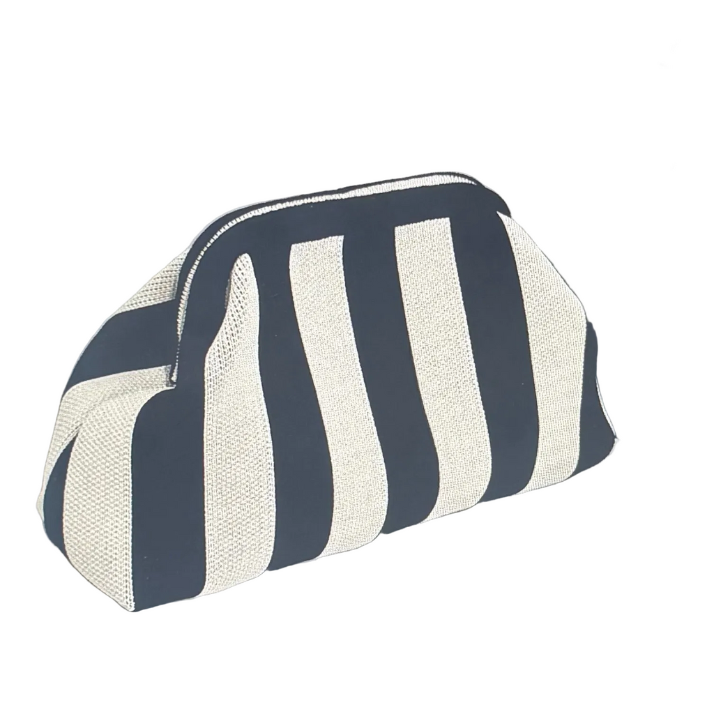 Striped Mahjong Tile Bags/Woven Clutch
