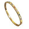 Gold Crystal Bangles