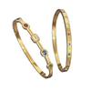 Gold Crystal Bangles
