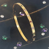 Gold Crystal Bangles
