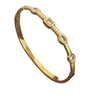 Gold Crystal Bangles