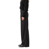 Elan Black Satin Wide Leg Trouser
