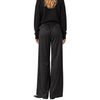 Elan Black Satin Wide Leg Trouser